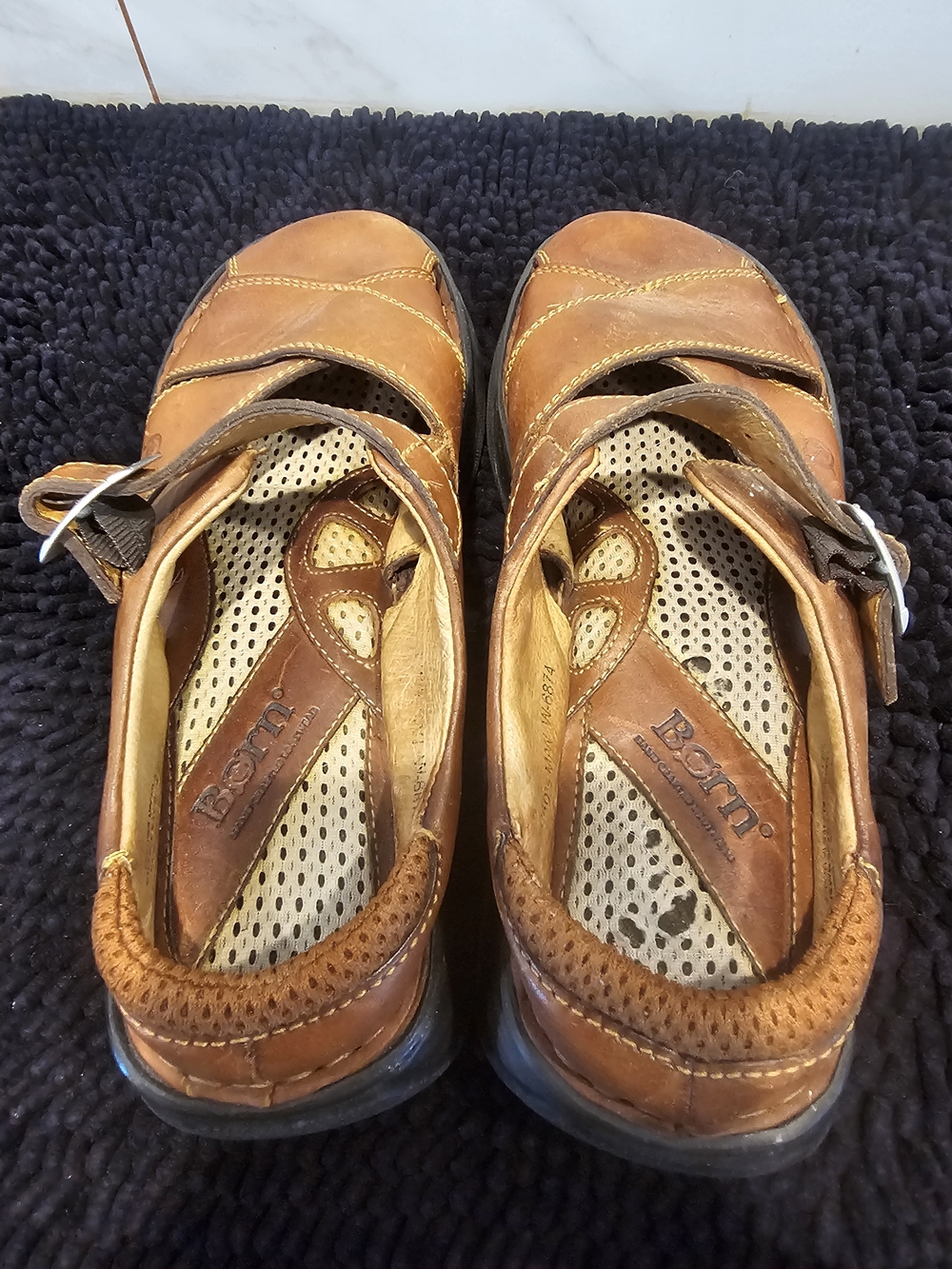 Brown Leather Women’s Casual Sandals - Picture 4 of 6